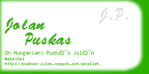 jolan puskas business card